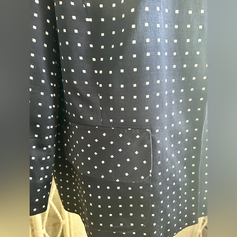 Pendleton Silk Blend Polka Dot Jacket Midnight Bl… - image 6